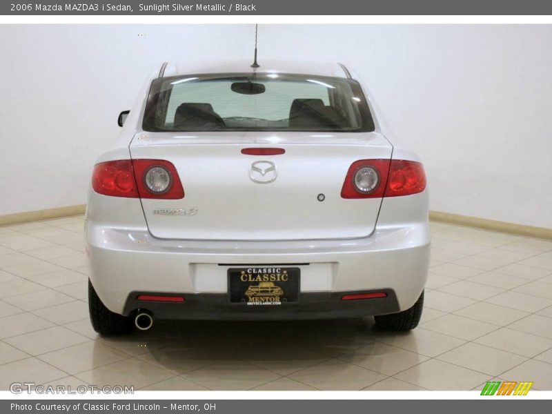 Sunlight Silver Metallic / Black 2006 Mazda MAZDA3 i Sedan