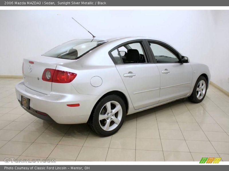 Sunlight Silver Metallic / Black 2006 Mazda MAZDA3 i Sedan