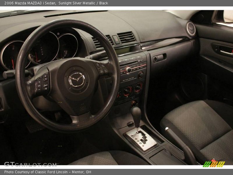 Sunlight Silver Metallic / Black 2006 Mazda MAZDA3 i Sedan