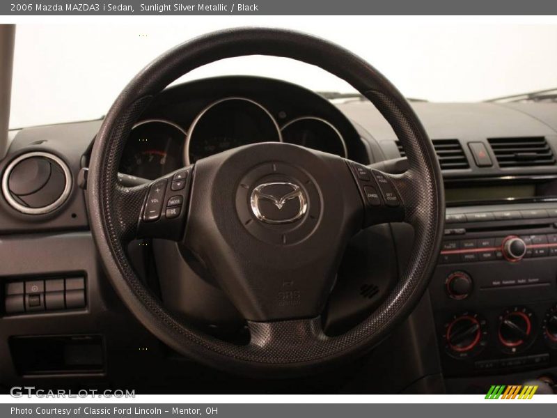 Sunlight Silver Metallic / Black 2006 Mazda MAZDA3 i Sedan