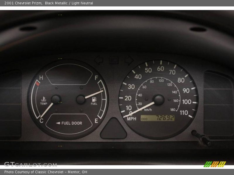 Black Metallic / Light Neutral 2001 Chevrolet Prizm