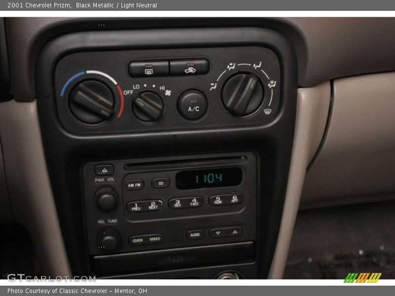 Black Metallic / Light Neutral 2001 Chevrolet Prizm