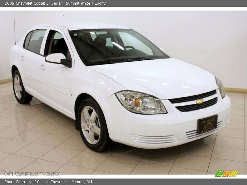 Summit White / Ebony 2009 Chevrolet Cobalt LT Sedan
