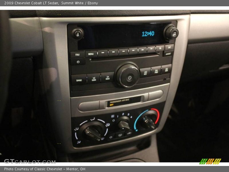 Summit White / Ebony 2009 Chevrolet Cobalt LT Sedan