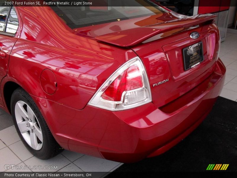 Redfire Metallic / Light Stone 2007 Ford Fusion SE