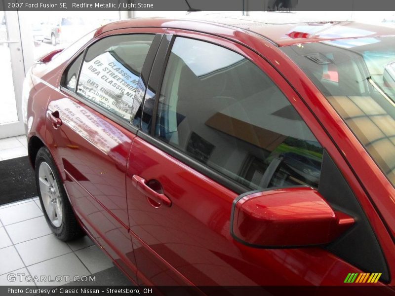 Redfire Metallic / Light Stone 2007 Ford Fusion SE