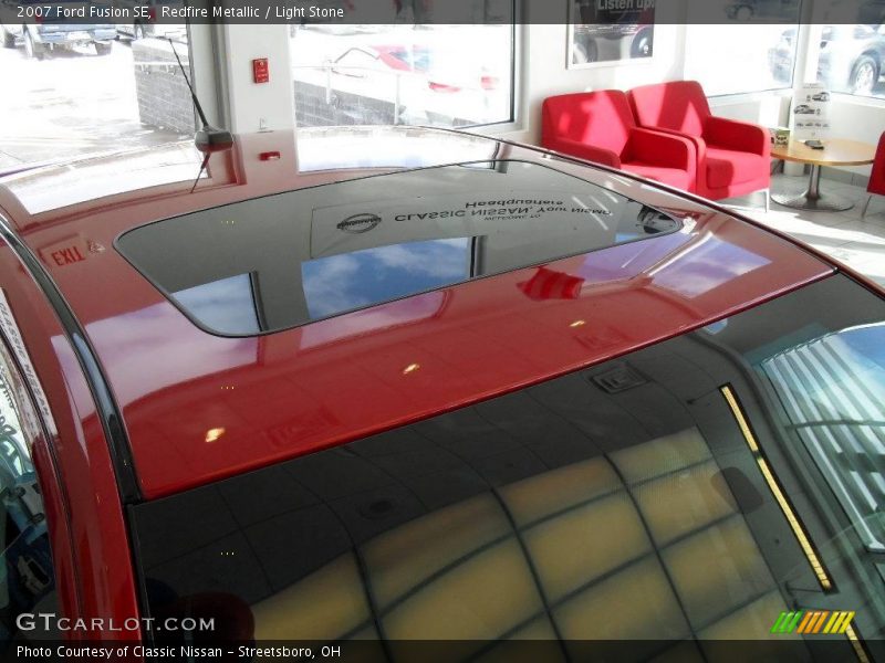 Redfire Metallic / Light Stone 2007 Ford Fusion SE