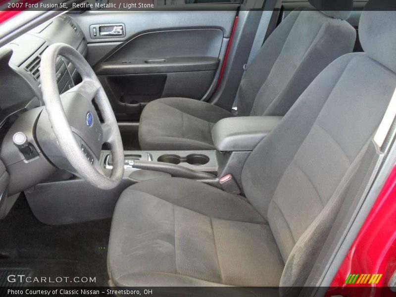 Redfire Metallic / Light Stone 2007 Ford Fusion SE