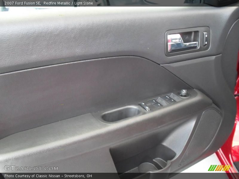 Redfire Metallic / Light Stone 2007 Ford Fusion SE