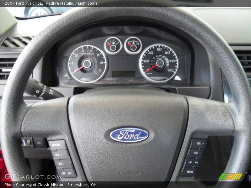 Redfire Metallic / Light Stone 2007 Ford Fusion SE