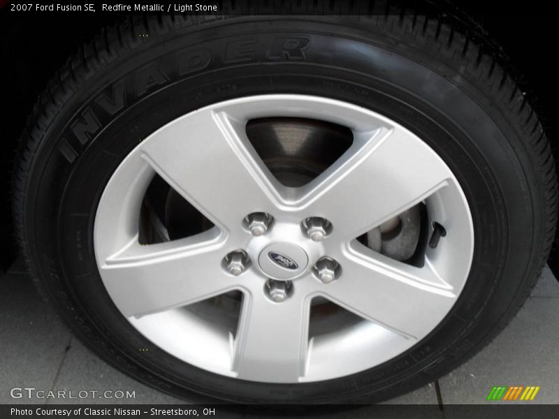 Redfire Metallic / Light Stone 2007 Ford Fusion SE