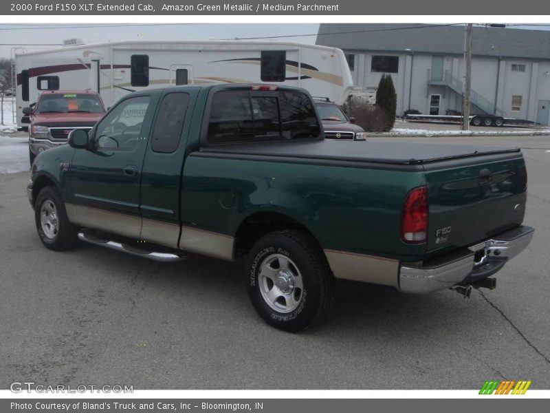 Amazon Green Metallic / Medium Parchment 2000 Ford F150 XLT Extended Cab