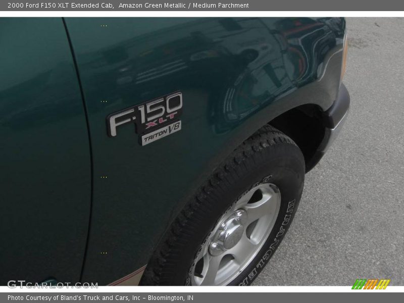 Amazon Green Metallic / Medium Parchment 2000 Ford F150 XLT Extended Cab