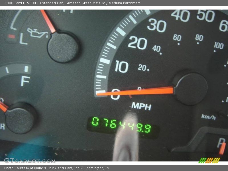 Amazon Green Metallic / Medium Parchment 2000 Ford F150 XLT Extended Cab