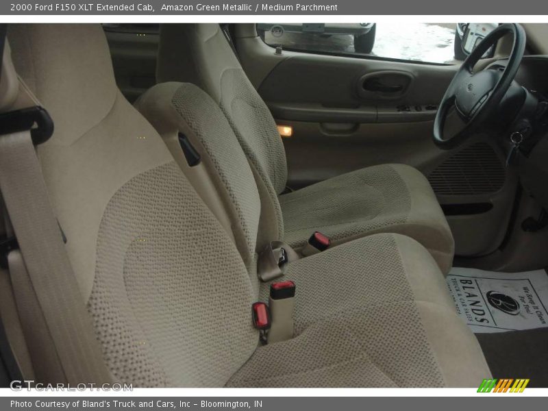 Amazon Green Metallic / Medium Parchment 2000 Ford F150 XLT Extended Cab