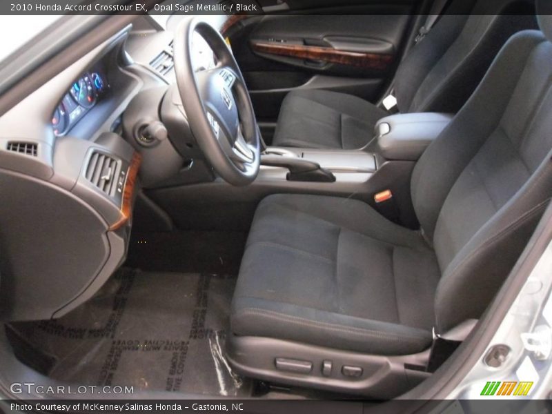 Opal Sage Metallic / Black 2010 Honda Accord Crosstour EX