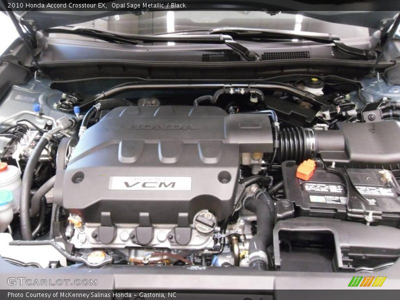 Opal Sage Metallic / Black 2010 Honda Accord Crosstour EX
