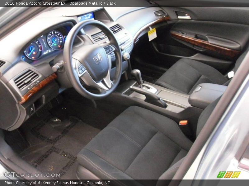 Opal Sage Metallic / Black 2010 Honda Accord Crosstour EX