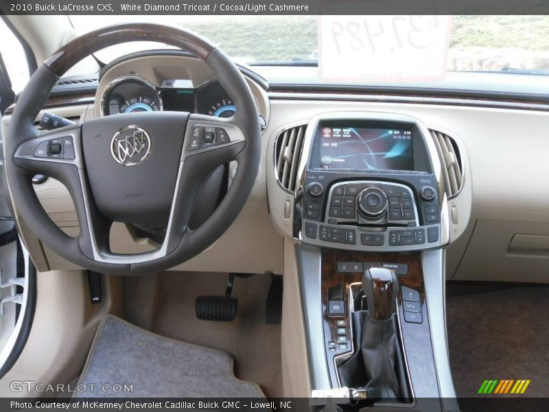 White Diamond Tricoat / Cocoa/Light Cashmere 2010 Buick LaCrosse CXS