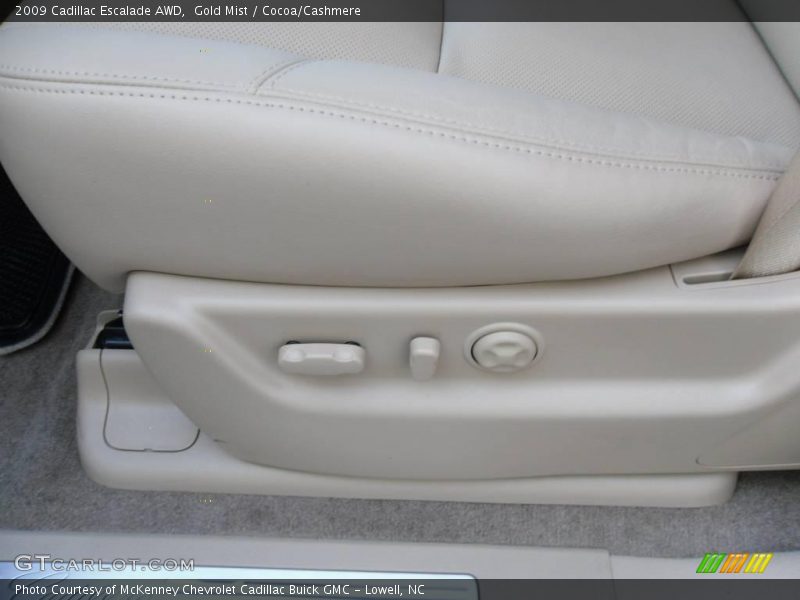 Gold Mist / Cocoa/Cashmere 2009 Cadillac Escalade AWD