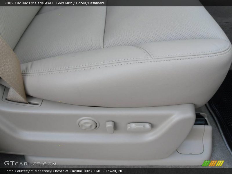Gold Mist / Cocoa/Cashmere 2009 Cadillac Escalade AWD