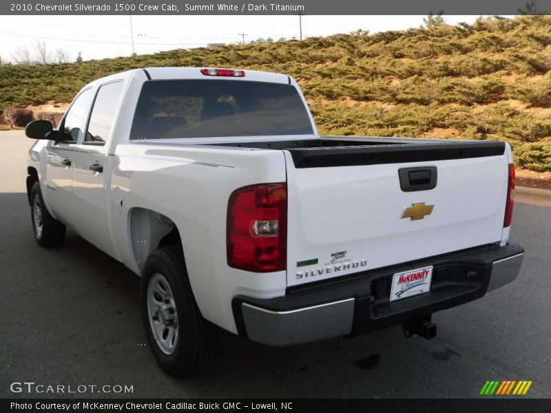 Summit White / Dark Titanium 2010 Chevrolet Silverado 1500 Crew Cab