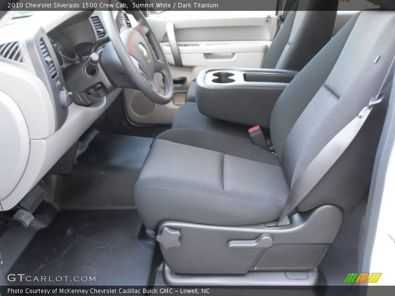Summit White / Dark Titanium 2010 Chevrolet Silverado 1500 Crew Cab