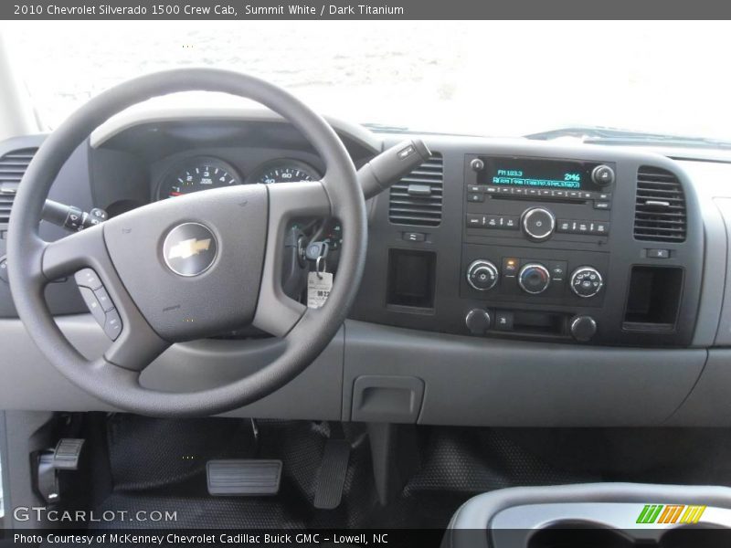 Summit White / Dark Titanium 2010 Chevrolet Silverado 1500 Crew Cab