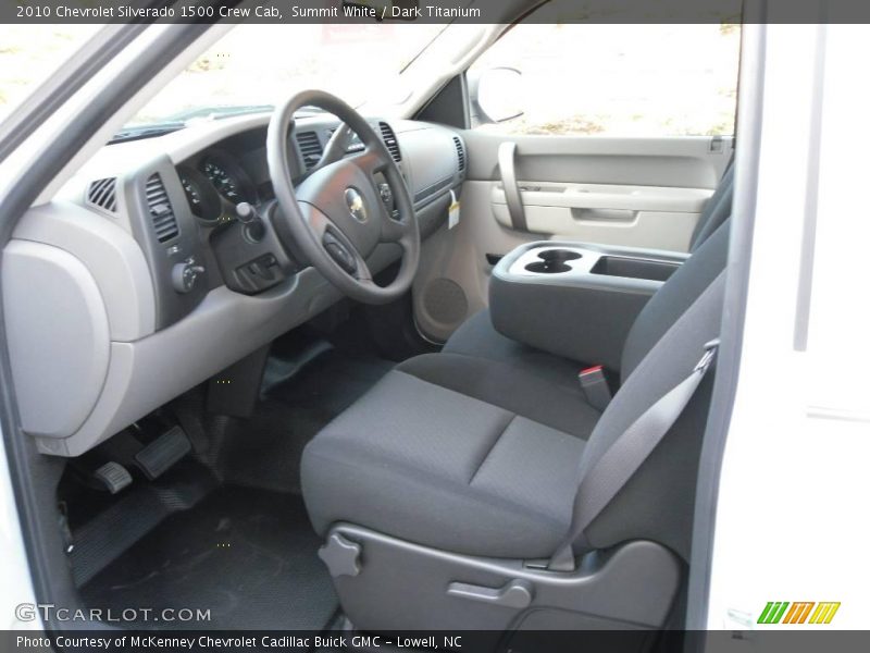 Summit White / Dark Titanium 2010 Chevrolet Silverado 1500 Crew Cab
