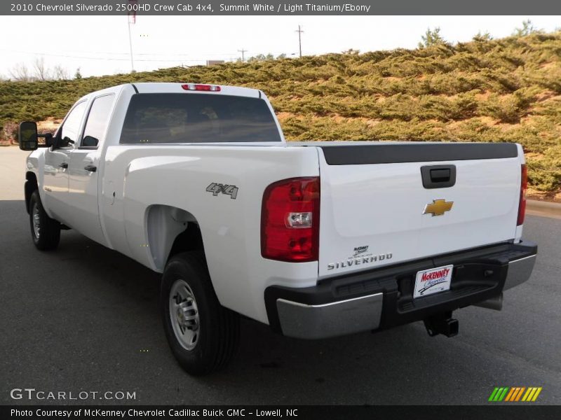 Summit White / Light Titanium/Ebony 2010 Chevrolet Silverado 2500HD Crew Cab 4x4