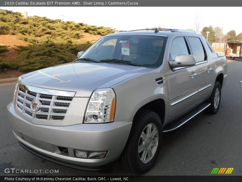Silver Lining / Cashmere/Cocoa 2010 Cadillac Escalade EXT Premium AWD