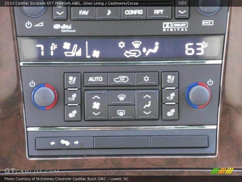 Silver Lining / Cashmere/Cocoa 2010 Cadillac Escalade EXT Premium AWD