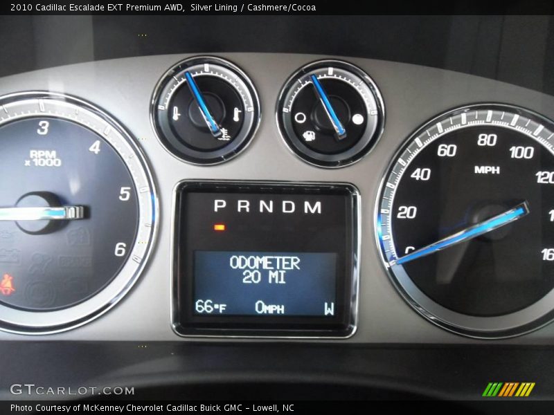 Silver Lining / Cashmere/Cocoa 2010 Cadillac Escalade EXT Premium AWD