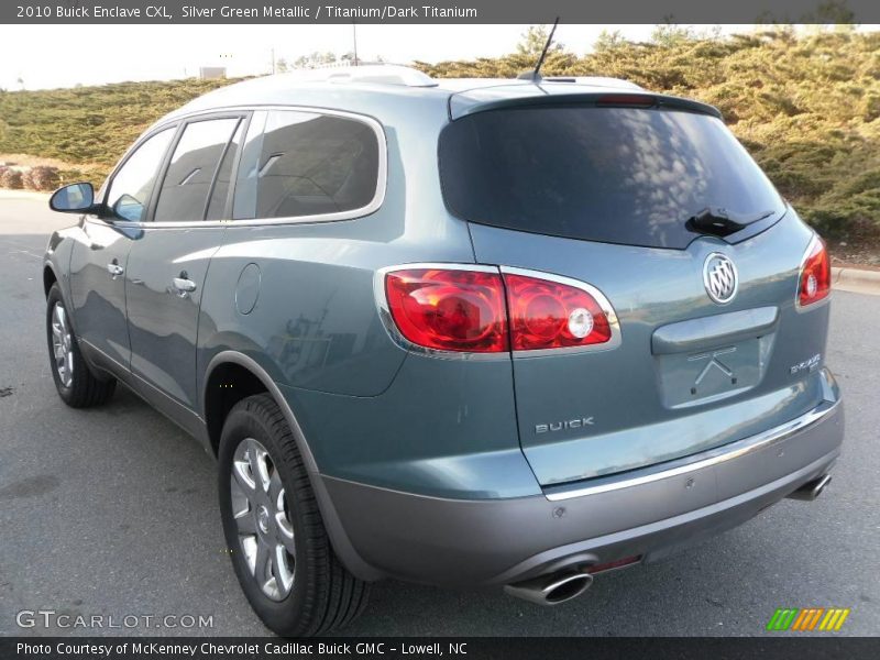Silver Green Metallic / Titanium/Dark Titanium 2010 Buick Enclave CXL