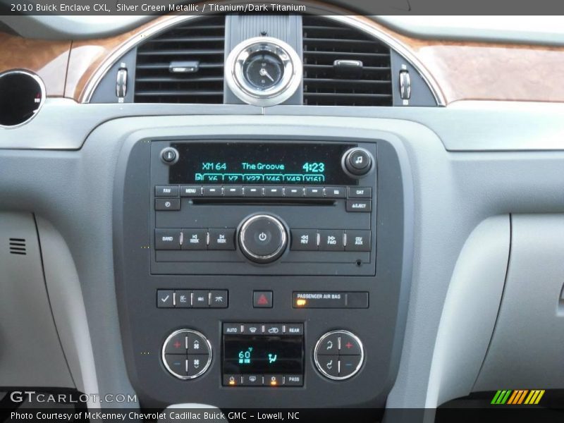 Silver Green Metallic / Titanium/Dark Titanium 2010 Buick Enclave CXL