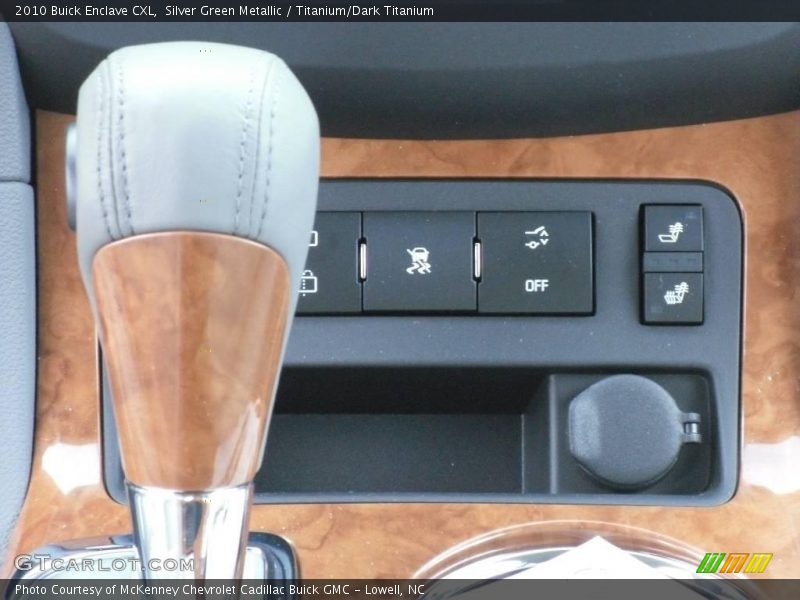 Silver Green Metallic / Titanium/Dark Titanium 2010 Buick Enclave CXL