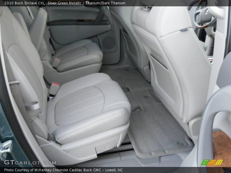 Silver Green Metallic / Titanium/Dark Titanium 2010 Buick Enclave CXL