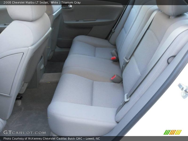 White / Titanium Gray 2008 Chevrolet Malibu LT Sedan