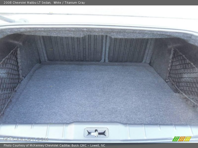 White / Titanium Gray 2008 Chevrolet Malibu LT Sedan