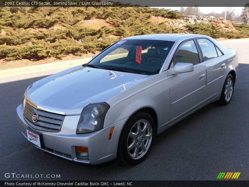 Sterling Silver / Light Gray/Ebony 2003 Cadillac CTS Sedan