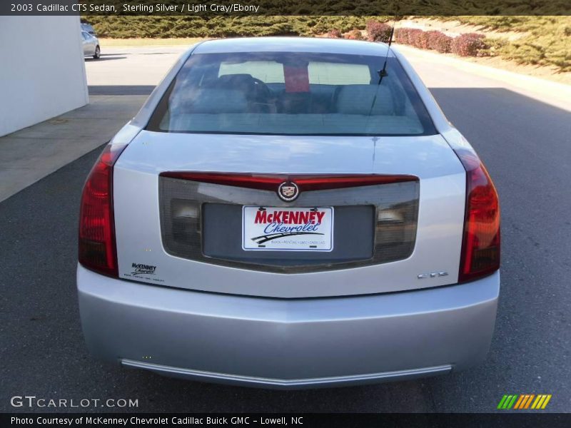 Sterling Silver / Light Gray/Ebony 2003 Cadillac CTS Sedan