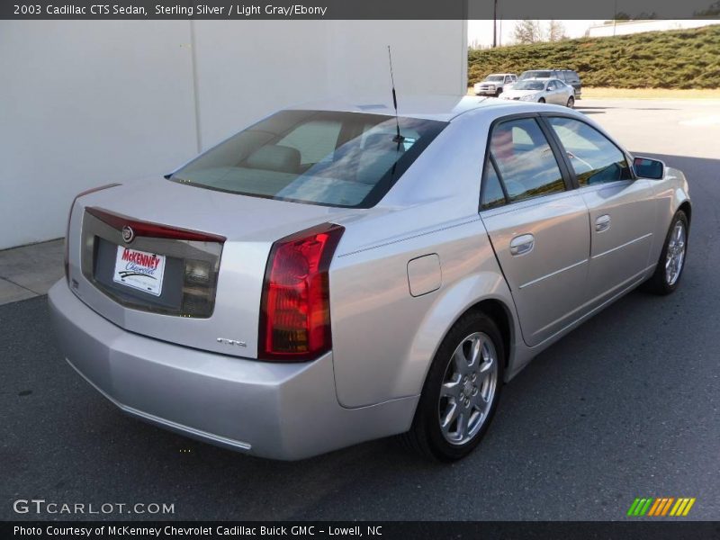 Sterling Silver / Light Gray/Ebony 2003 Cadillac CTS Sedan