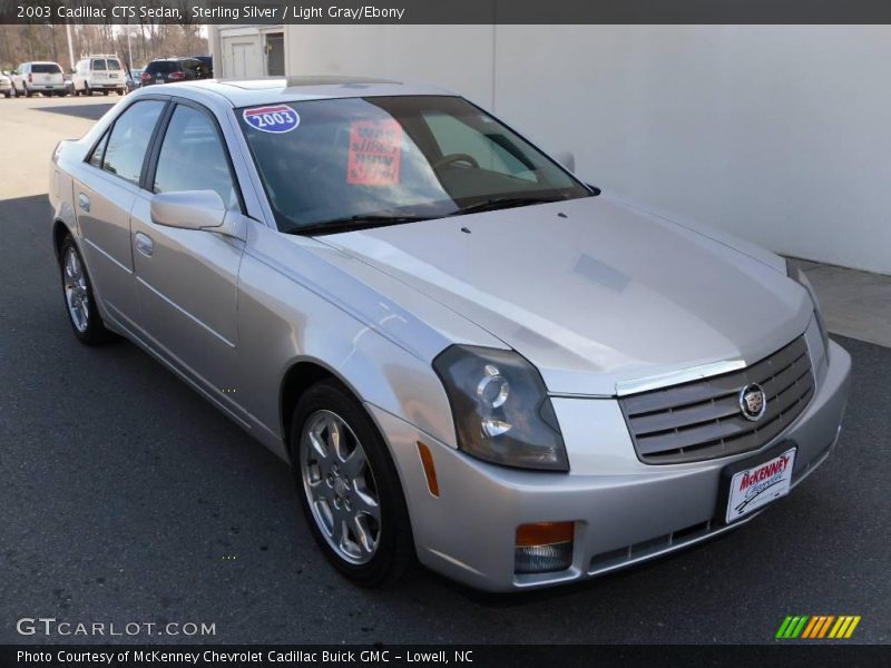 Sterling Silver / Light Gray/Ebony 2003 Cadillac CTS Sedan
