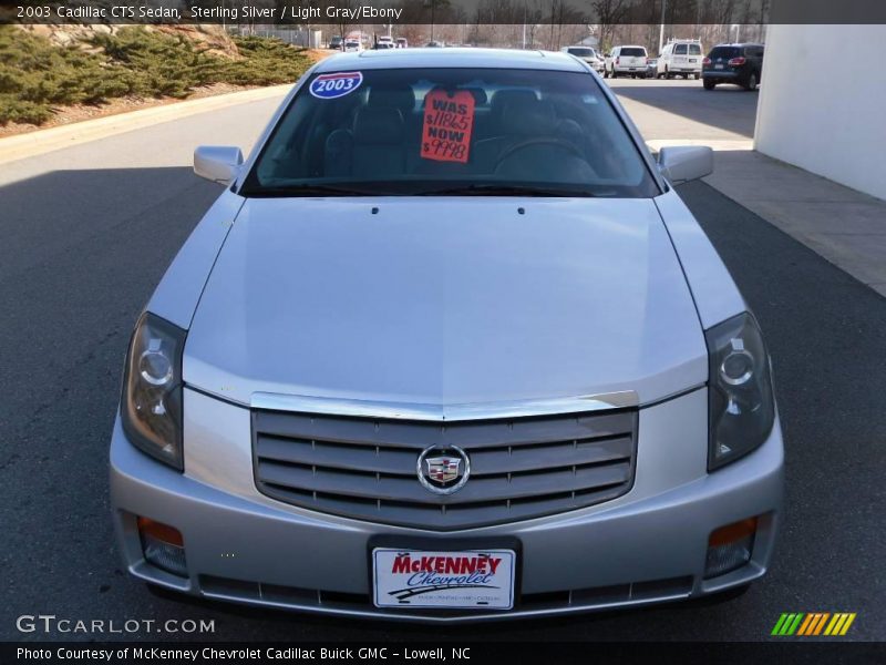 Sterling Silver / Light Gray/Ebony 2003 Cadillac CTS Sedan