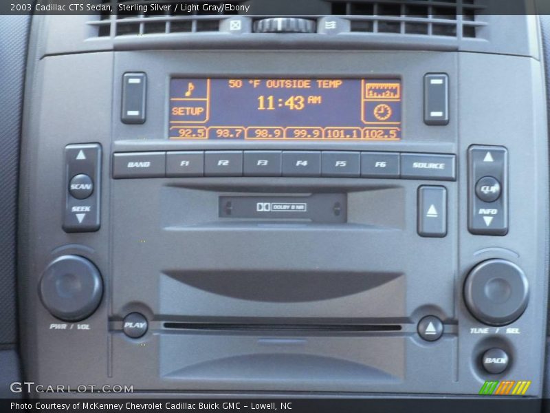 Sterling Silver / Light Gray/Ebony 2003 Cadillac CTS Sedan