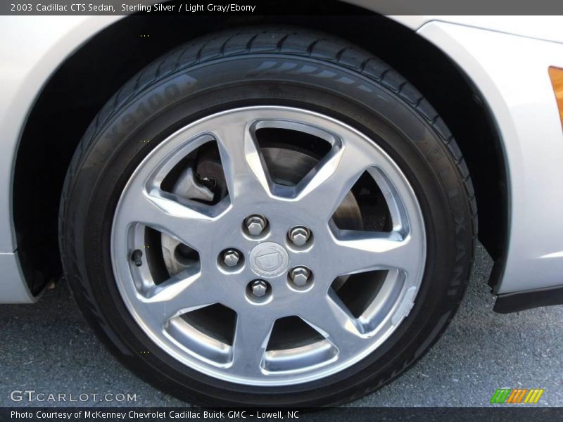 Sterling Silver / Light Gray/Ebony 2003 Cadillac CTS Sedan