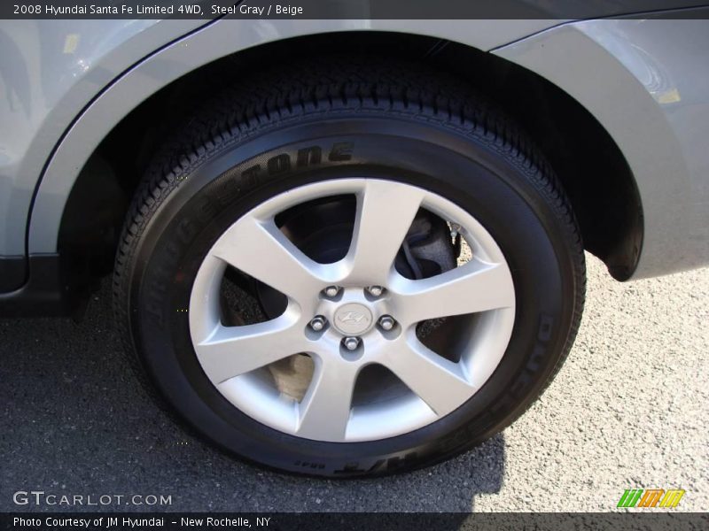 Steel Gray / Beige 2008 Hyundai Santa Fe Limited 4WD