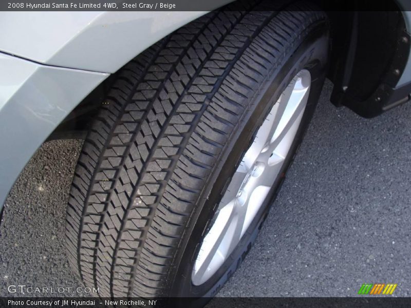 Steel Gray / Beige 2008 Hyundai Santa Fe Limited 4WD