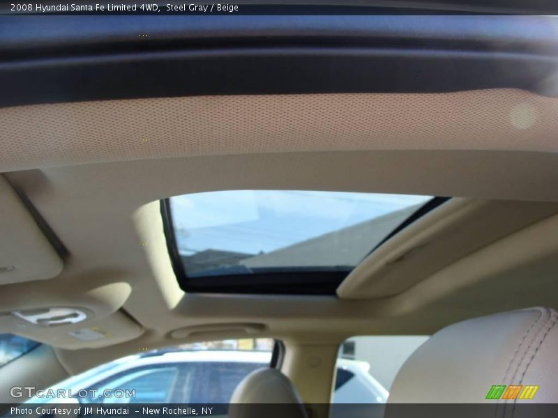 Steel Gray / Beige 2008 Hyundai Santa Fe Limited 4WD
