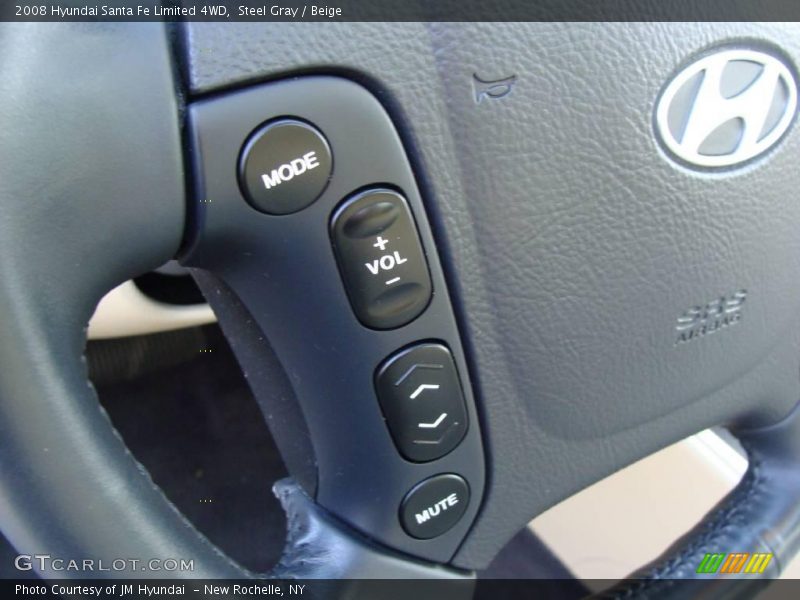 Steel Gray / Beige 2008 Hyundai Santa Fe Limited 4WD